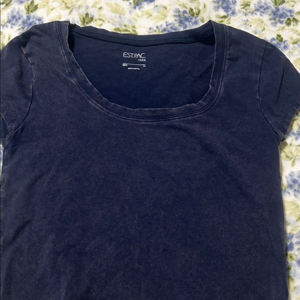 PacSun Deep Blue Short Sleeve Tee